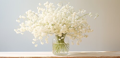 A whimsical and airy baby's breath bouquet, creating a delicate and ethereal vibe