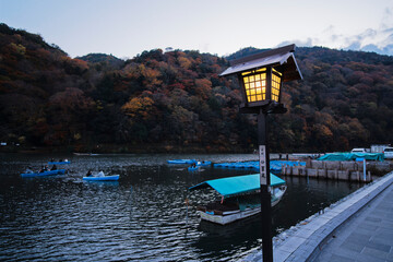 Arashiyama in Autumn in Kyoto, Japan