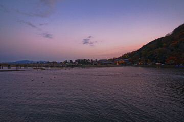 Arashiyama in Autumn in Kyoto, Japan