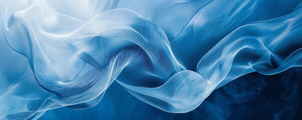 Fototapeta premium A blue and white background with a blue and white wave