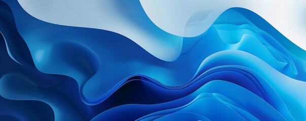 Fototapeta premium A blue and white background with a blue and white wave