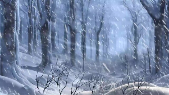 吹雪の森のイメージ