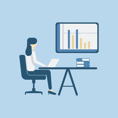 Flat illustration character design business concept