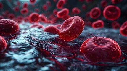 Fototapeta premium Visualizing the Blood-Brain Barrier's Crucial Role in Regulating Drug Entry and Safeguarding the Brain