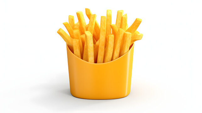 French Fries icon 3d