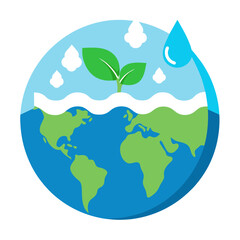 World Water Day Save Water Vector