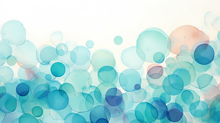 Watercolor circles, trendy pastel background with creative painting