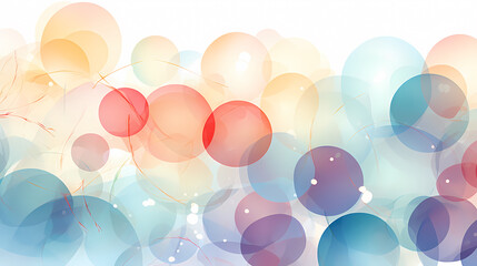 Watercolor circles, trendy pastel background with creative painting