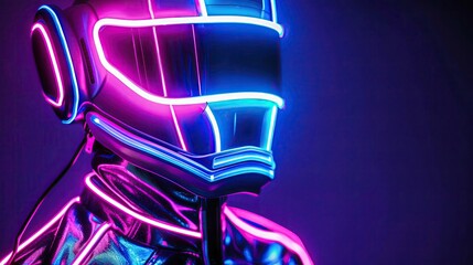 Cyberpunk fashion revolution, holographic clothing shimmering in neon lights