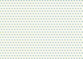手書きのドットと円のパターン、シンプルな円形模様の背景素材、シームレスパターン	