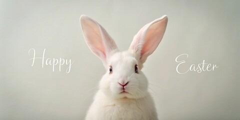 Obraz premium Whiskers and Pastels: Easter Bunny Cutie Alert, Easter eggs, holiday, Easter Flowers, Spring, Easter, greeting card, easter, holiday, Easter Bunny 