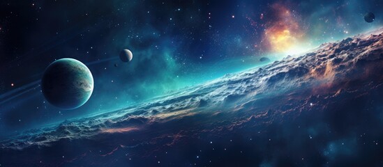 An image showcasing the planets as seen from the vastness of outer space