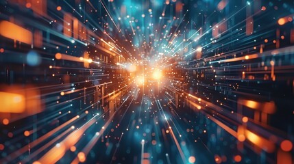 Modern digital abstract 3D background. Can be used in the description of network abilities, 