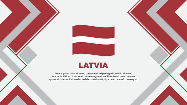Latvia Flag Abstract Background Design Template. Latvia Independence Day Banner Wallpaper Vector Illustration. Latvia Banner