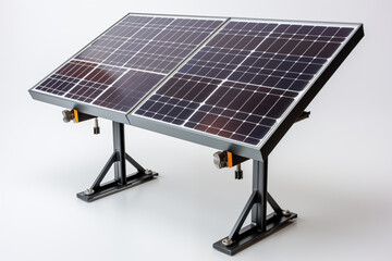 Solar cell isolated on white background.