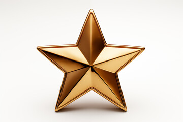 Obraz premium Star decoration isolated on white background.