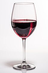 Wine isolated on white background.