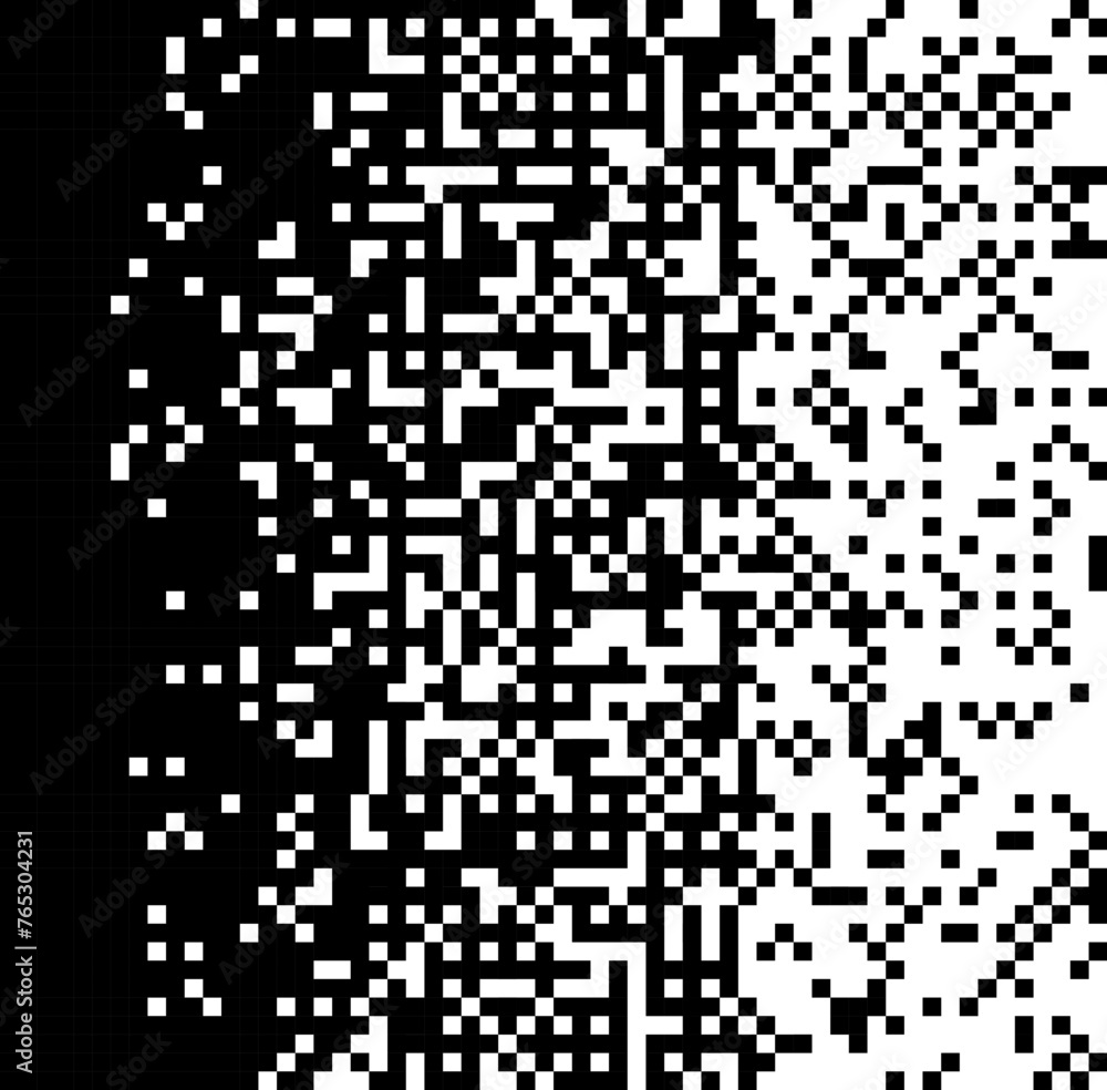 Poster halftone pixelate pattern. black and white abstract background. vector format