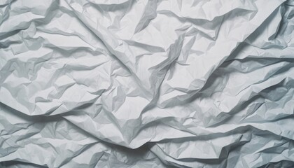 Background Textured White Crumpled Paper