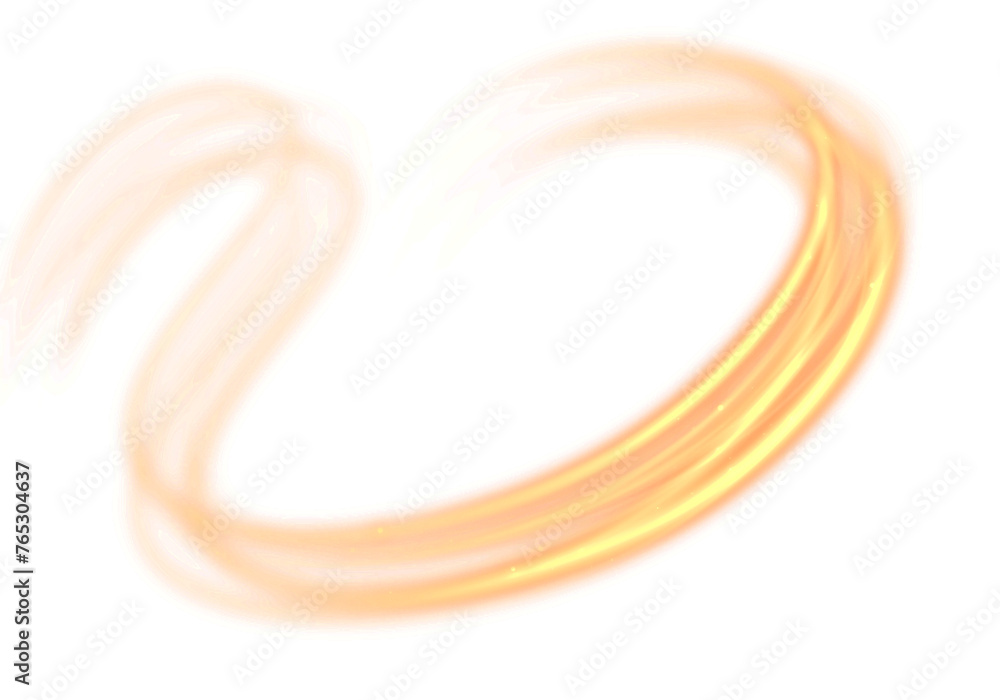 Canvas Prints yellow glowing shiny lines effect