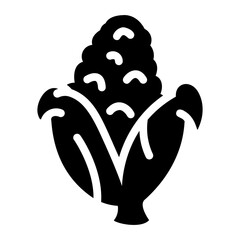 roasted corn Solid icon