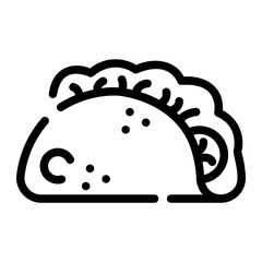 taco Line Icon