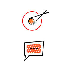 sushi japan Vector icon design illustration