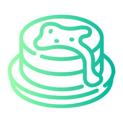 martabak Line Gradient Icon