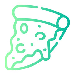 pizza Line Gradient Icon