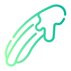 churros Line Gradient Icon