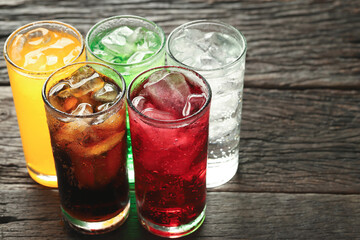 Soft drinks and fruit juice mixed with soda high in sugar have a negative effect on physical health