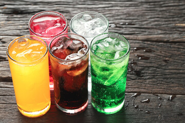 Soft drinks and fruit juice mixed with soda high in sugar have a negative effect on physical health