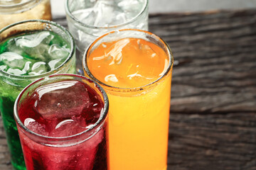 Soft drinks and fruit juice mixed with soda high in sugar have a negative effect on physical health