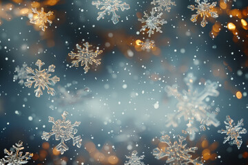 雪の結晶のイメージ - obrazy, fototapety, plakaty