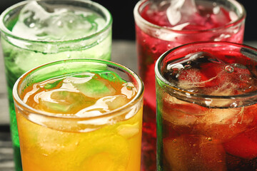 Soft drinks and fruit juice mixed with soda high in sugar have a negative effect on physical health