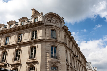 Facade of the building. Paris