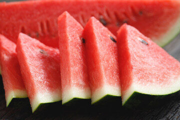 Red watermelon fruit texture background picture rich in healthy nutrients