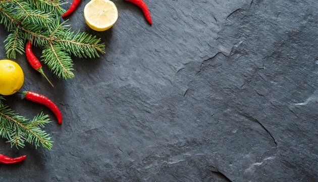 dark stone texture background copy space flat lay
