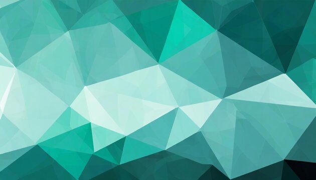 green teal gradient abstract polygonal triangular background