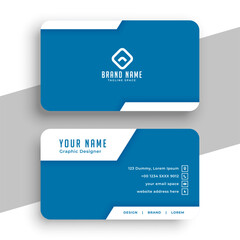 abstract corporate visiting card template for individual contact