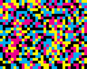 abstract cmyk noise pixel pattern backdrop design