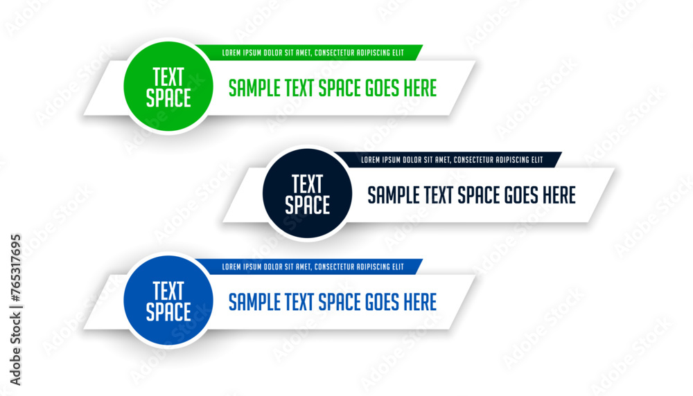 Canvas Prints modern lower third text screen banner for media report