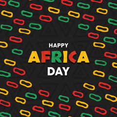 Africa day tribal art icons celebrating African unity . Eps 10 vector ilustration