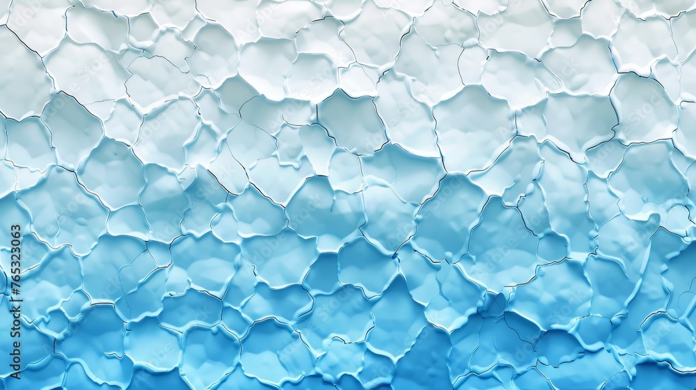 Poster geometric gradient shapes on blue abstract texture background for website and print design