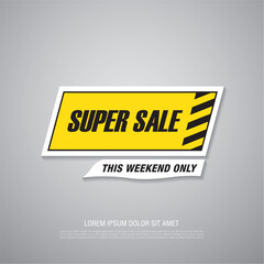 sale banner layout design vector illustration