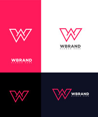 W Letter Logo Icon Brand Identity, W Letter Sign Symbol Template 