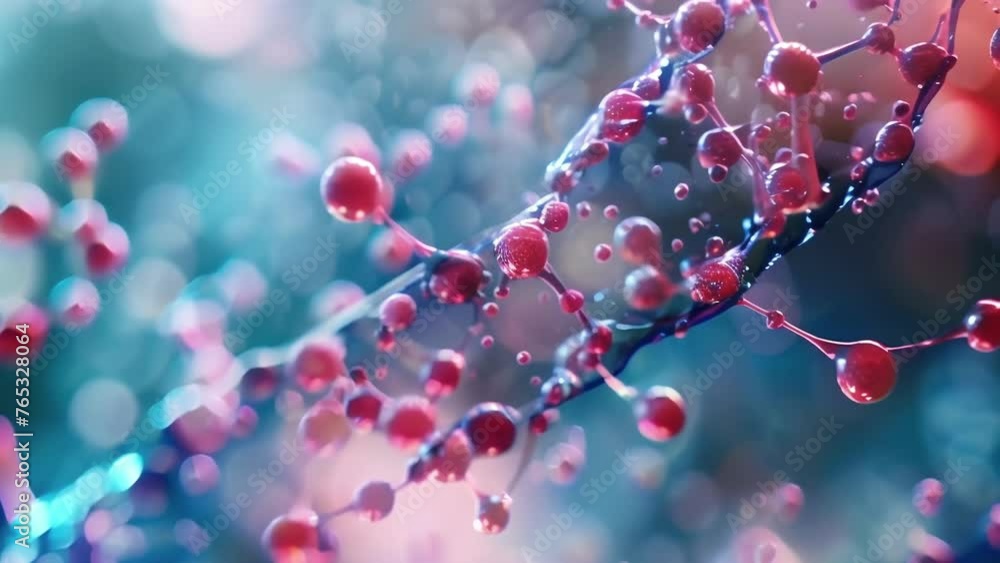 Poster a magnified image of a nanoparticleloaded biodegradable polymer gel highlighting the particles encap