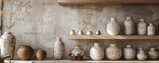 Capture the essence of ceramics evolution with a dynamic eye-level angle Blend ancient and modern techniques in a visually striking composition
