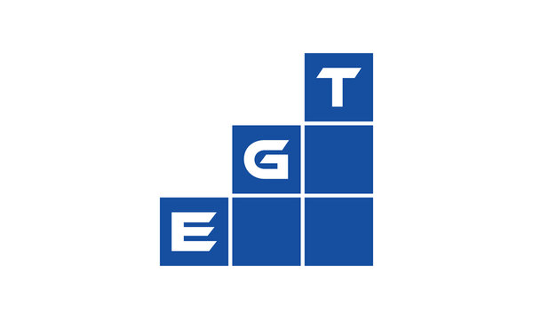 EGT initial letter financial logo design vector template. economics, growth, meter, range, profit, loan, graph, finance, benefits, economic, increase, arrow up, grade, grew up, topper, company, scale