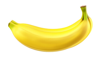banana isolated on transparent background cutout